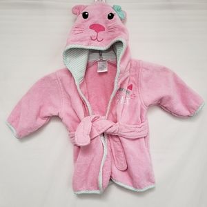 Pink Girl's Okie Dokie Kitty Robe